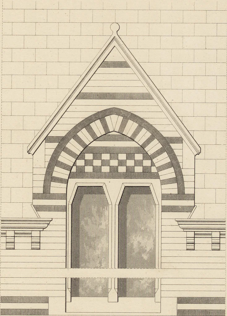 An illustration from Cottage, lodge, and villa architecture, 1870, leaf 338