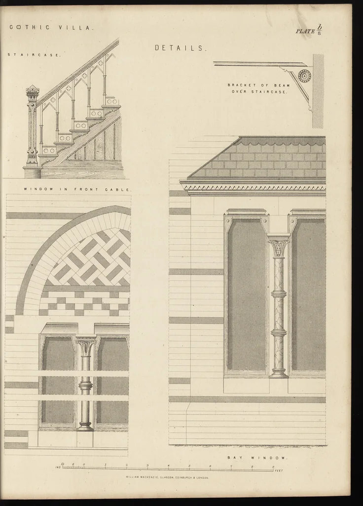An illustration from Cottage, lodge, and villa architecture, 1870, leaf 364