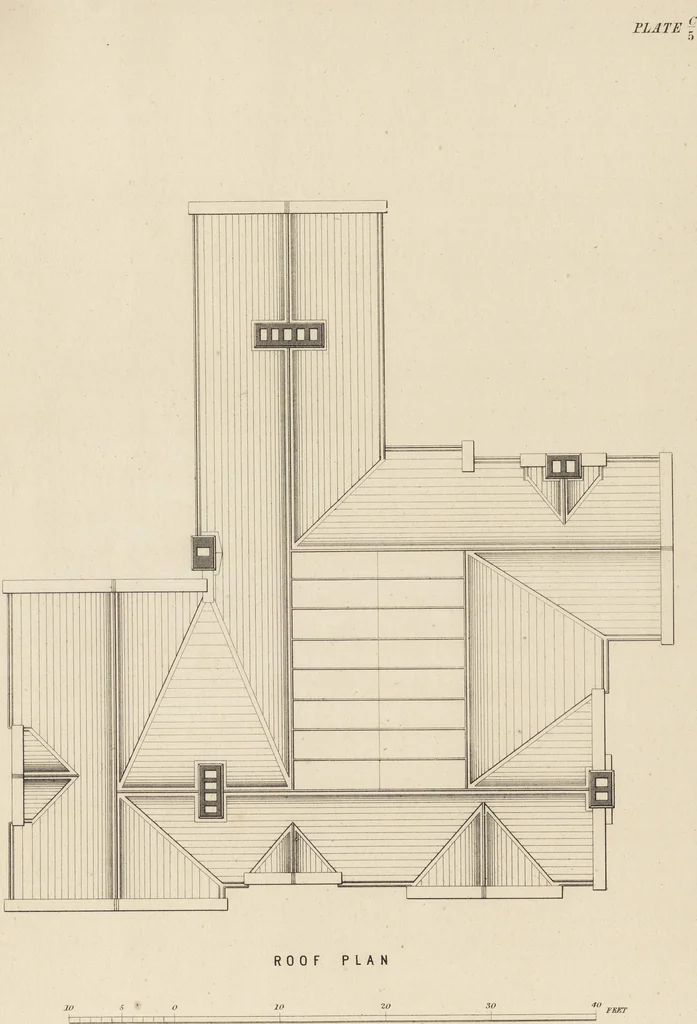 An illustration from Cottage, lodge, and villa architecture, 1870, leaf 376