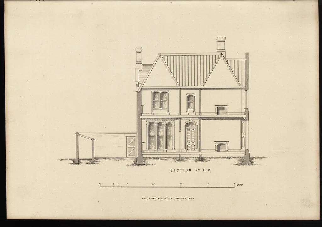 An illustration from Cottage, lodge, and villa architecture, 1870, leaf 378