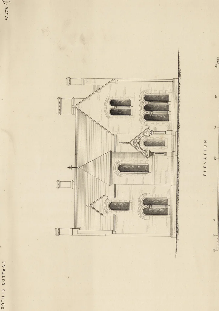 An illustration from Cottage, lodge, and villa architecture, 1870, leaf 390