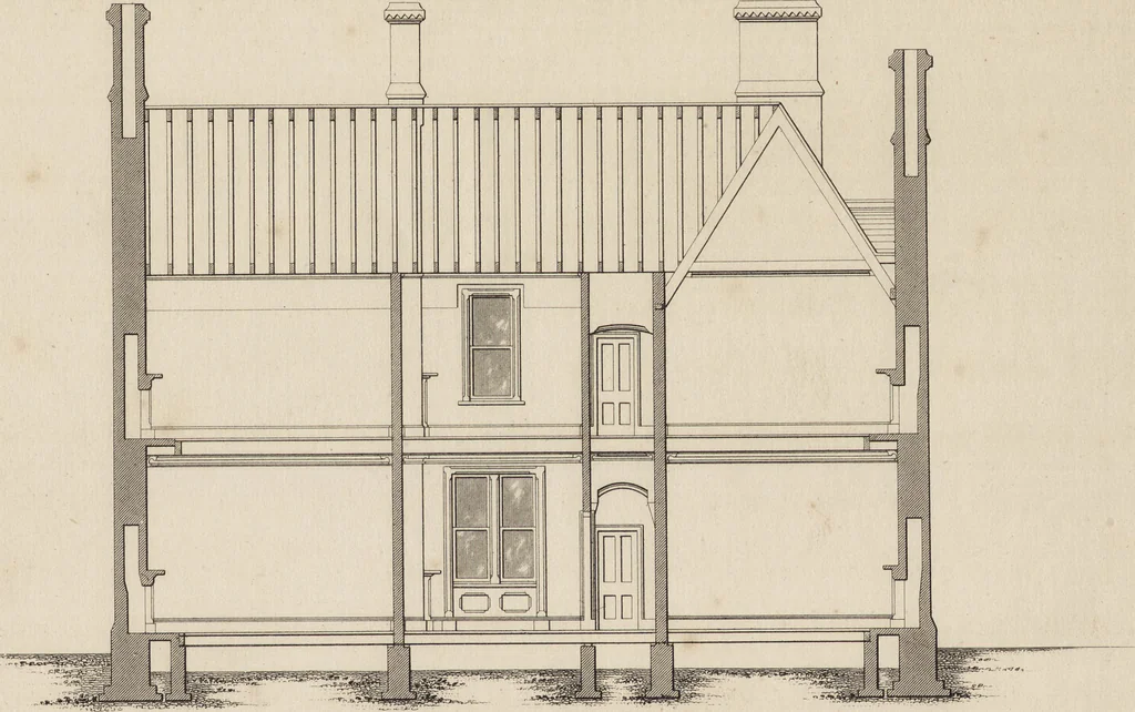 An illustration from Cottage, lodge, and villa architecture, 1870, leaf 392