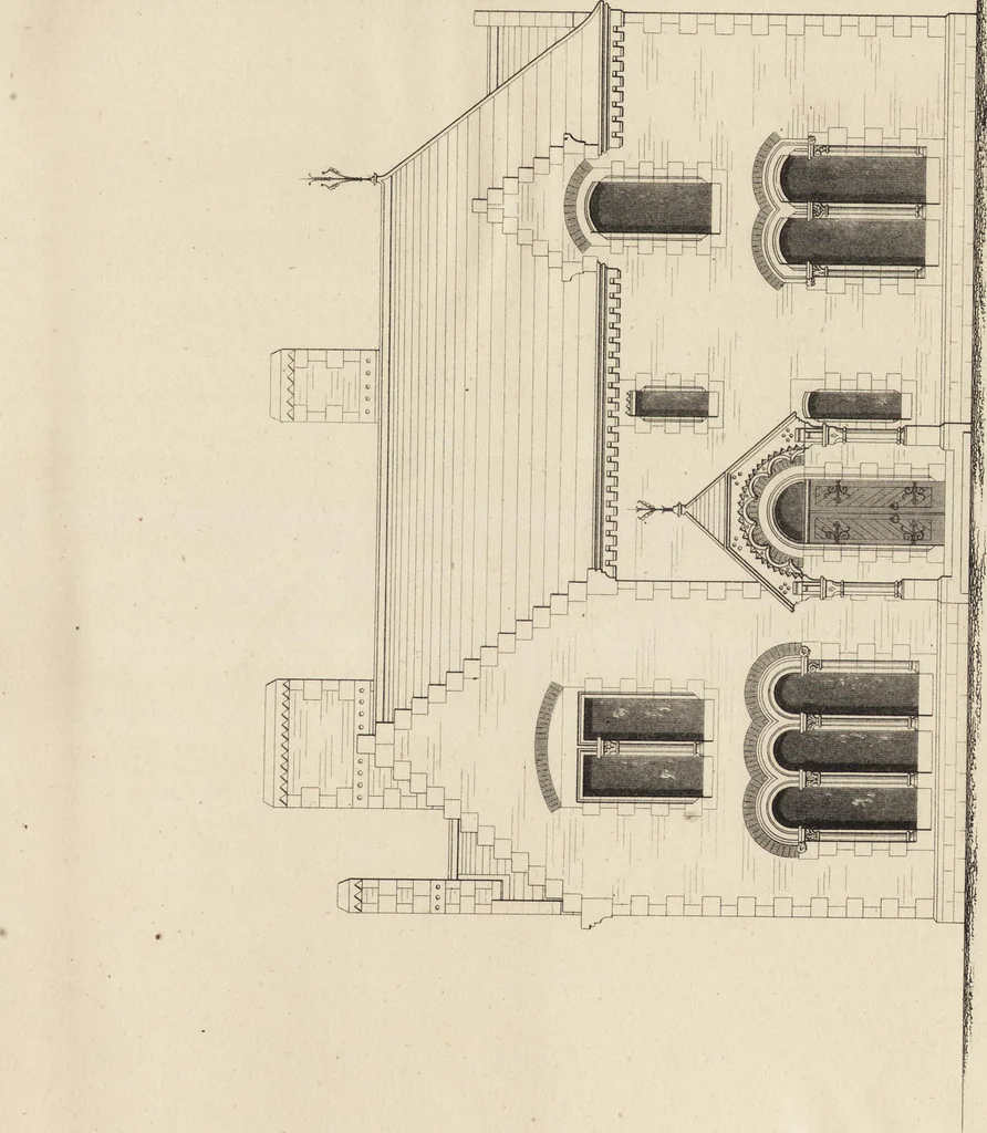 An illustration from Cottage, lodge, and villa architecture, 1870, leaf 404