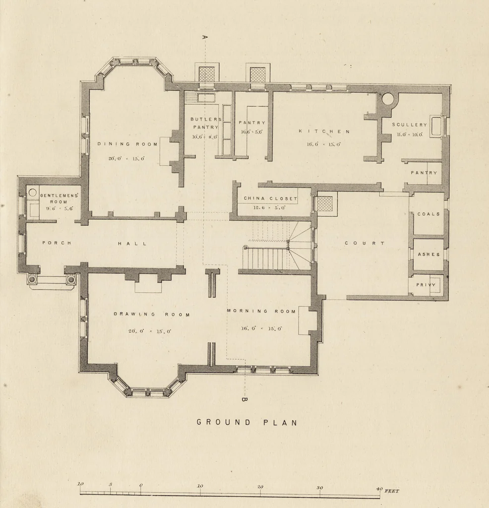 An illustration from Cottage, lodge, and villa architecture, 1870, leaf 416