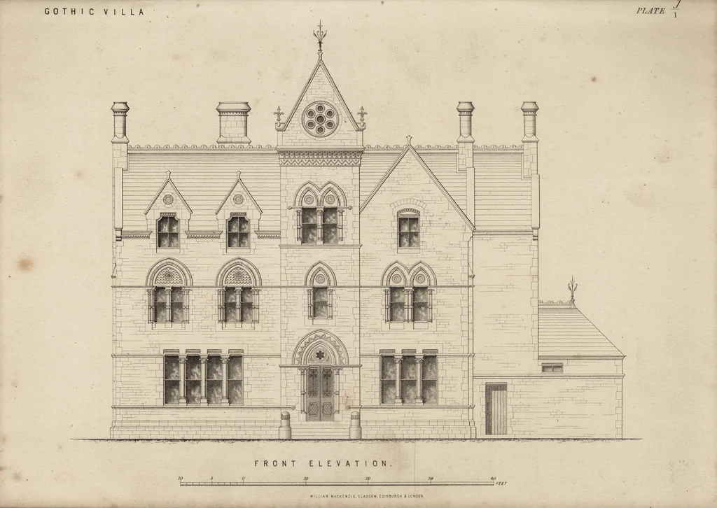 An illustration from Cottage, lodge, and villa architecture, 1870, leaf 432
