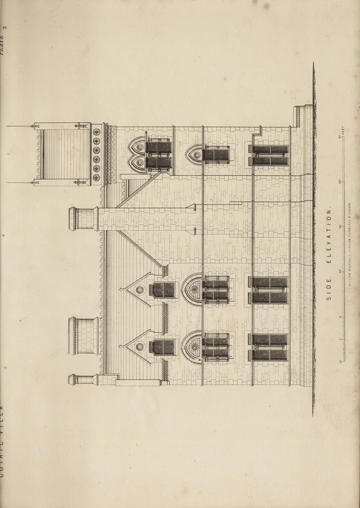 An illustration from Cottage, lodge, and villa architecture, 1870, leaf 436