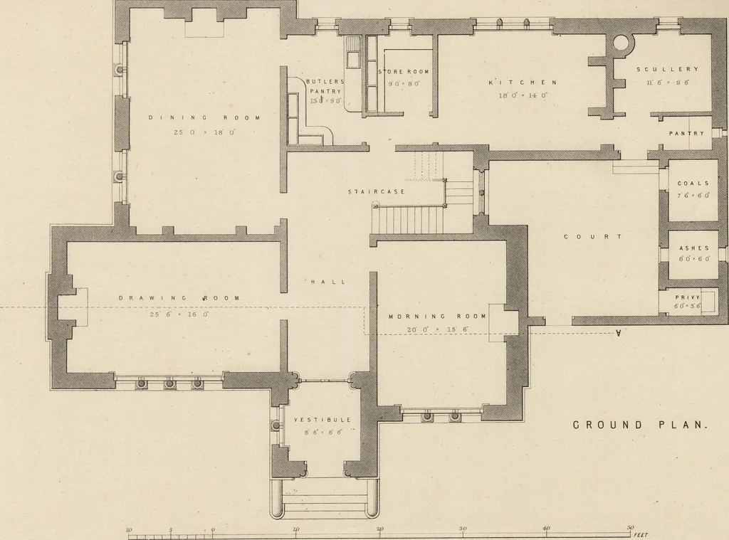 An illustration from Cottage, lodge, and villa architecture, 1870, leaf 440