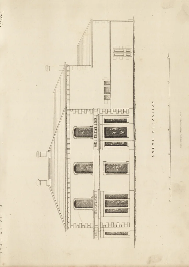An illustration from Cottage, lodge, and villa architecture, 1870, leaf 94