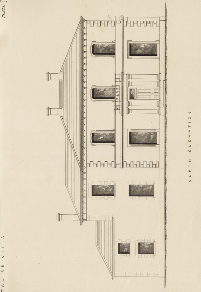 An illustration from Cottage, lodge, and villa architecture, 1870, leaf 96