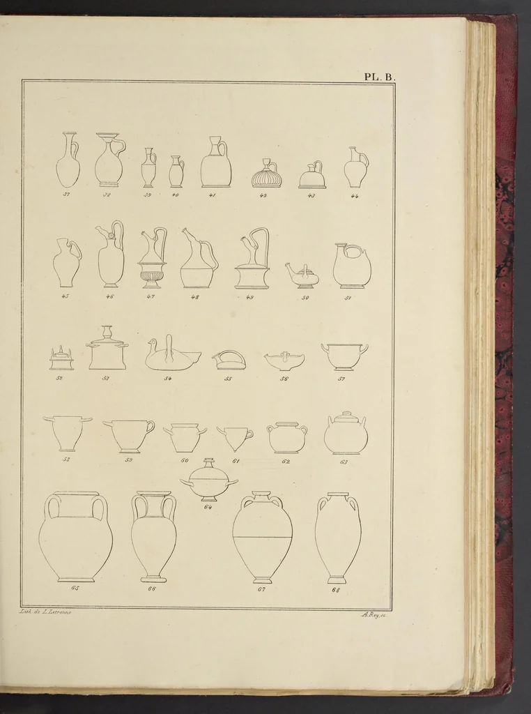 An illustration from Élite des monuments céramographiques; matériaux pour l'histoire des religions et des moeurs de l'antiquité;, 1844, leaf 444