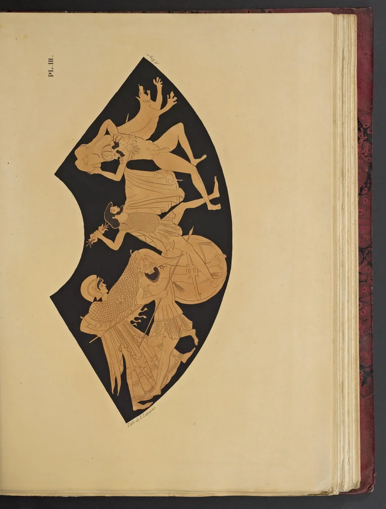 An illustration from Élite des monuments céramographiques; matériaux pour l'histoire des religions et des moeurs de l'antiquité;, 1844, leaf 454