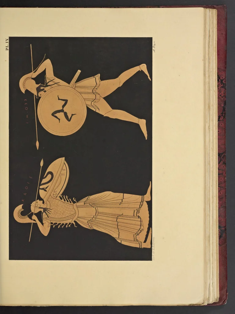 An illustration from Élite des monuments céramographiques; matériaux pour l'histoire des religions et des moeurs de l'antiquité;, 1844, leaf 466