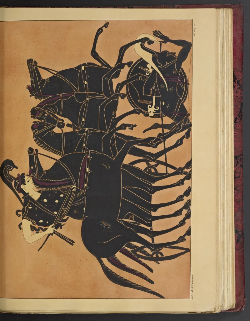 An illustration from Élite des monuments céramographiques; matériaux pour l'histoire des religions et des moeurs de l'antiquité;, 1844, leaf 470