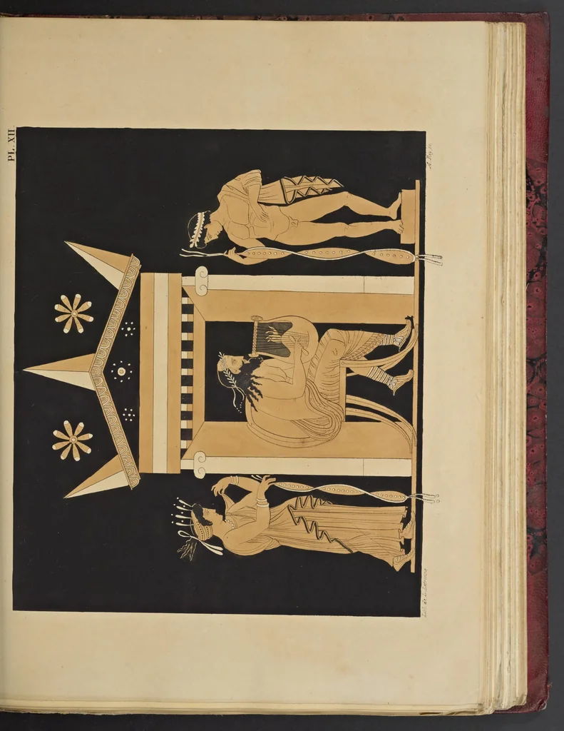 An illustration from Élite des monuments céramographiques; matériaux pour l'histoire des religions et des moeurs de l'antiquité;, 1844, leaf 472