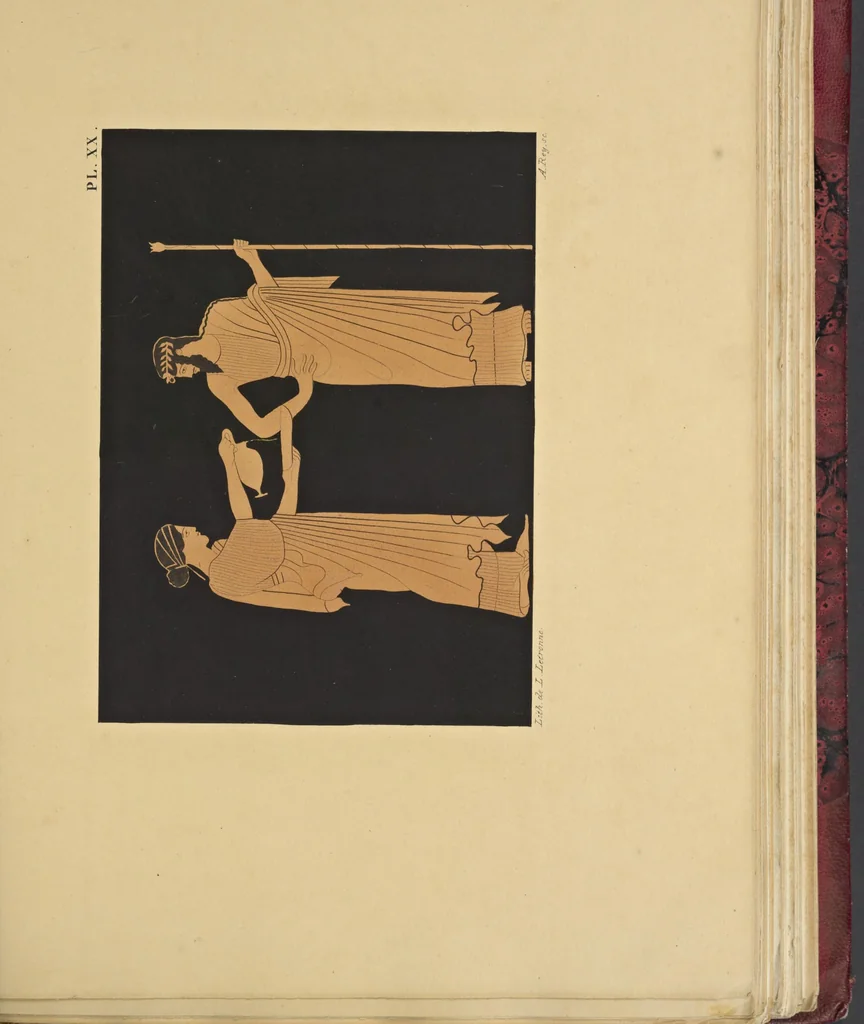 An illustration from Élite des monuments céramographiques; matériaux pour l'histoire des religions et des moeurs de l'antiquité;, 1844, leaf 488