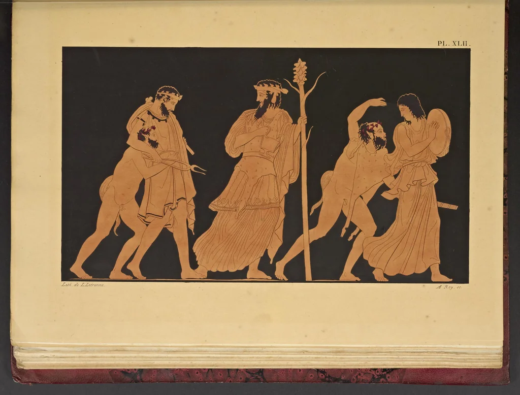 An illustration from Élite des monuments céramographiques; matériaux pour l'histoire des religions et des moeurs de l'antiquité;, 1844, leaf 532