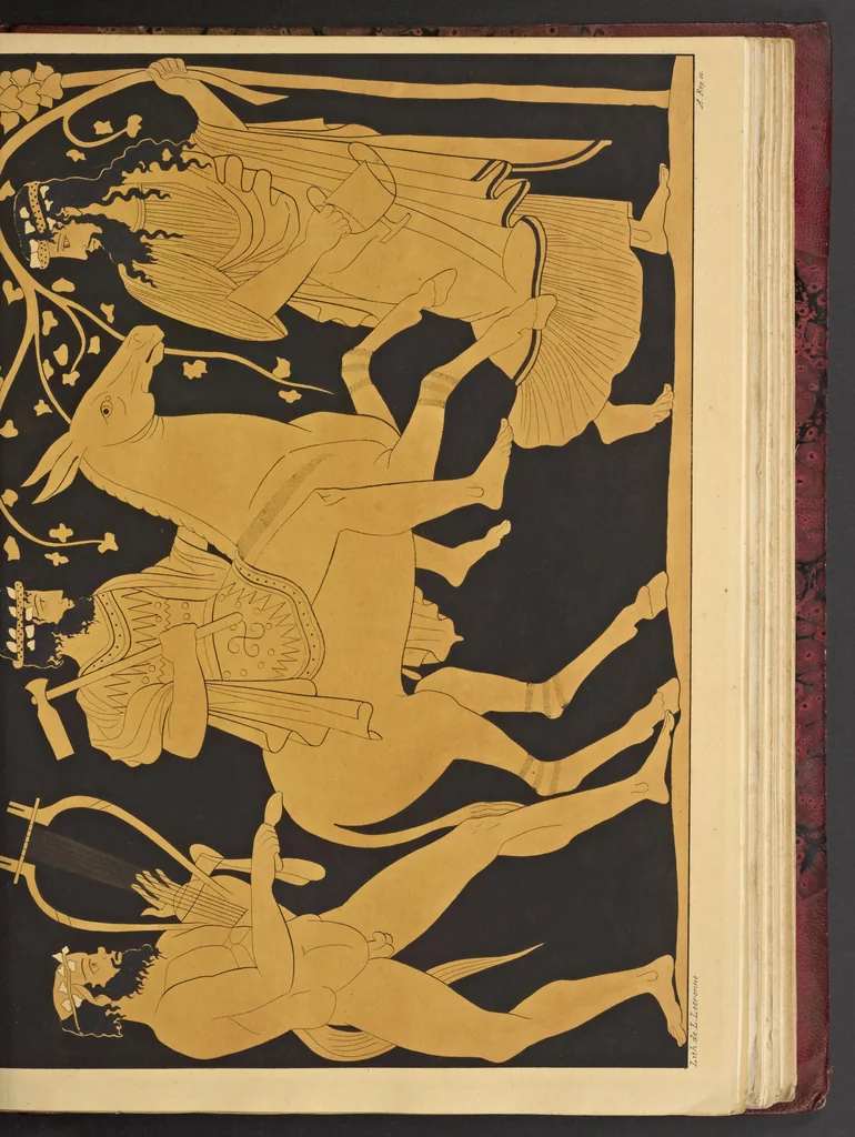An illustration from Élite des monuments céramographiques; matériaux pour l'histoire des religions et des moeurs de l'antiquité;, 1844, leaf 534