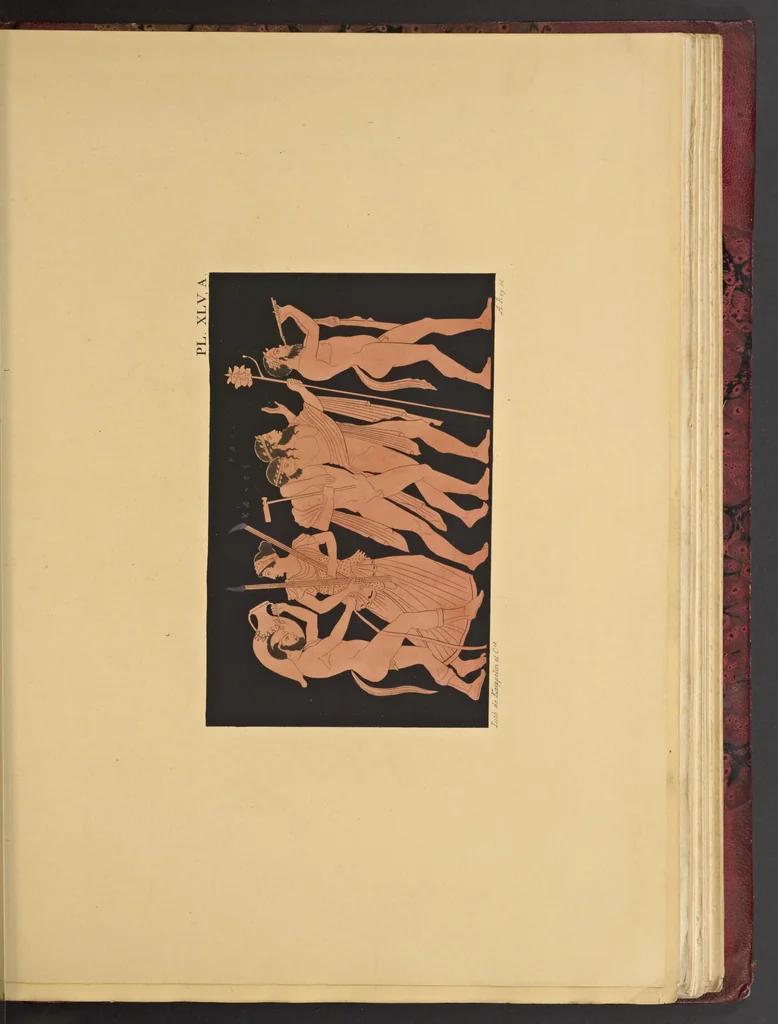 An illustration from Élite des monuments céramographiques; matériaux pour l'histoire des religions et des moeurs de l'antiquité;, 1844, leaf 538