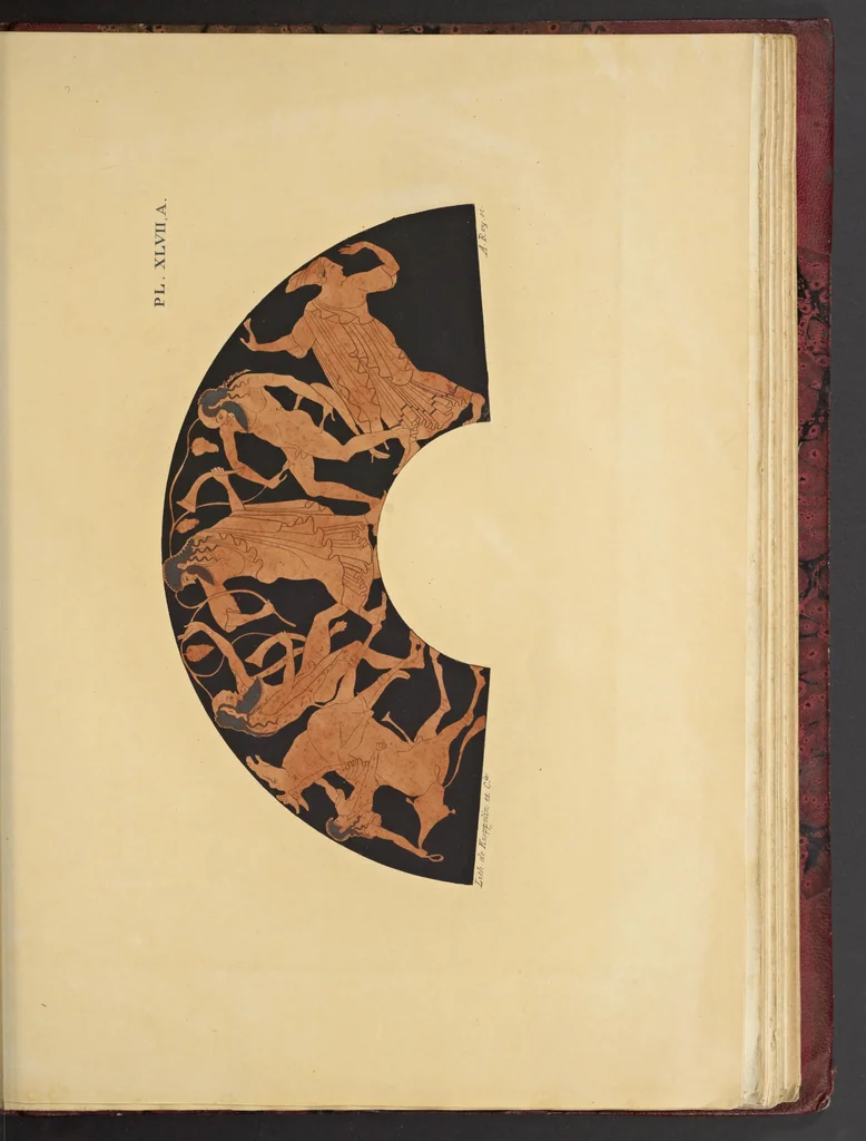 An illustration from Élite des monuments céramographiques; matériaux pour l'histoire des religions et des moeurs de l'antiquité;, 1844, leaf 544