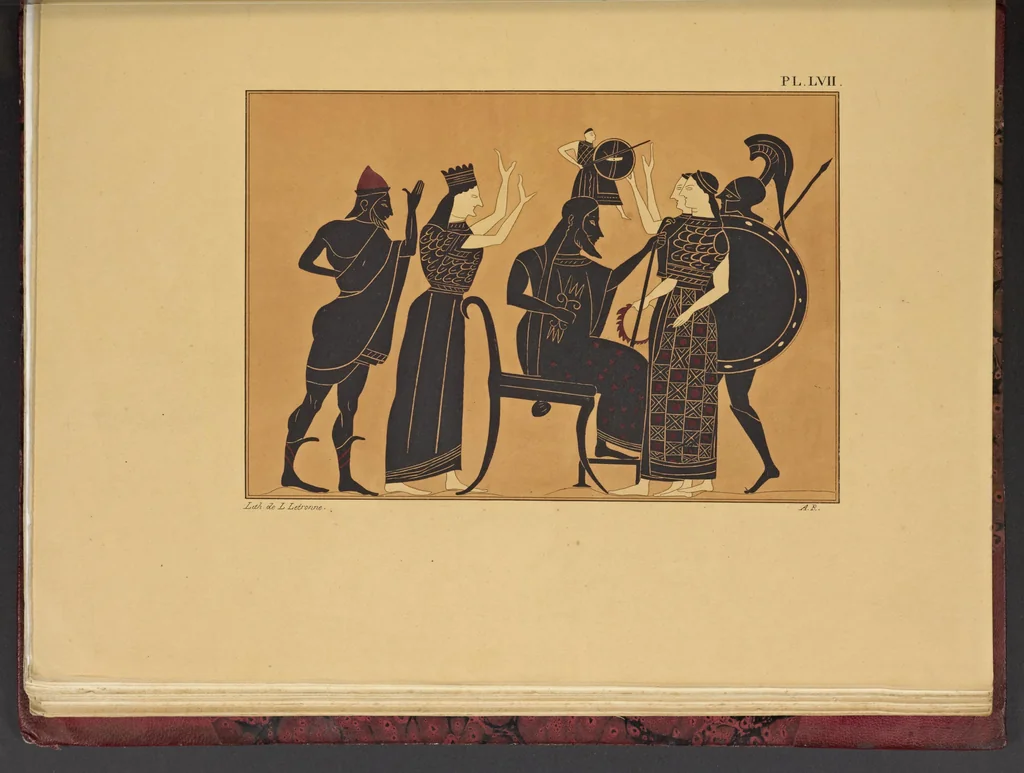 An illustration from Élite des monuments céramographiques; matériaux pour l'histoire des religions et des moeurs de l'antiquité;, 1844, leaf 562