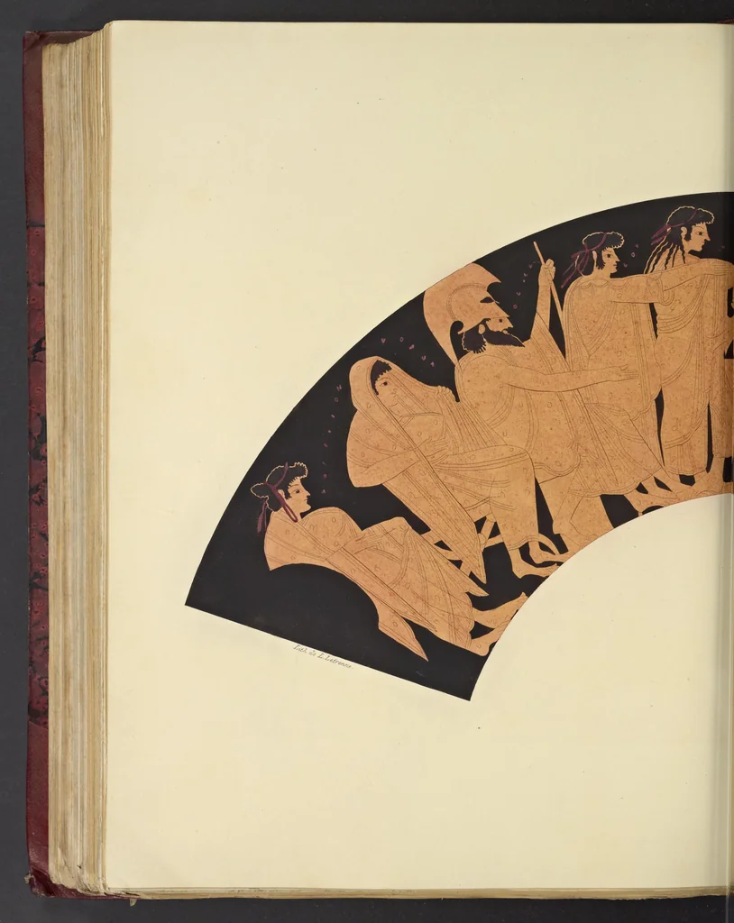 An illustration from Élite des monuments céramographiques; matériaux pour l'histoire des religions et des moeurs de l'antiquité;, 1844, leaf 575