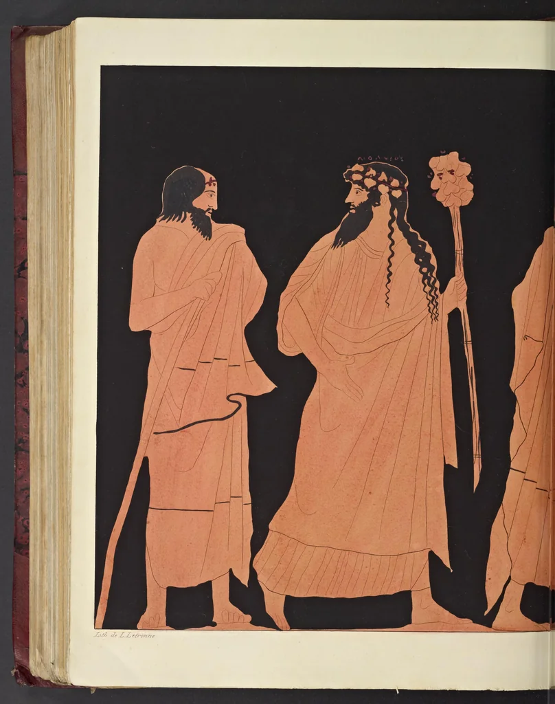 An illustration from Élite des monuments céramographiques; matériaux pour l'histoire des religions et des moeurs de l'antiquité;, 1844, leaf 583