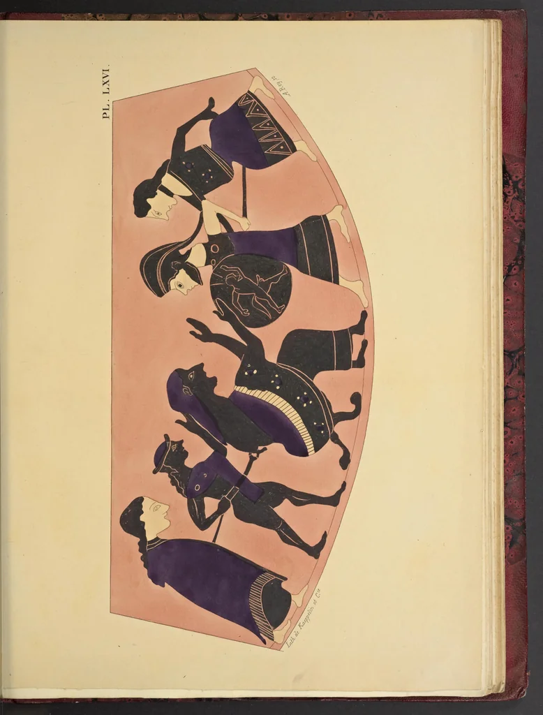 An illustration from Élite des monuments céramographiques; matériaux pour l'histoire des religions et des moeurs de l'antiquité;, 1844, leaf 590