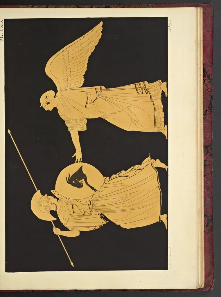 An illustration from Élite des monuments céramographiques; matériaux pour l'histoire des religions et des moeurs de l'antiquité;, 1844, leaf 598