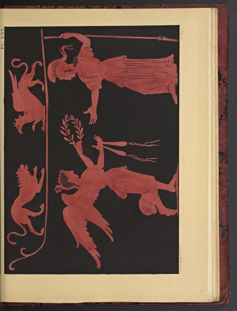 An illustration from Élite des monuments céramographiques; matériaux pour l'histoire des religions et des moeurs de l'antiquité;, 1844, leaf 600