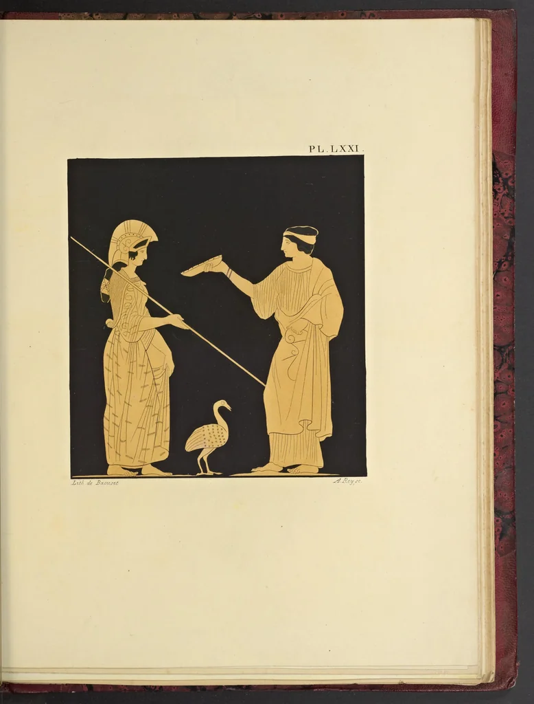 An illustration from Élite des monuments céramographiques; matériaux pour l'histoire des religions et des moeurs de l'antiquité;, 1844, leaf 602