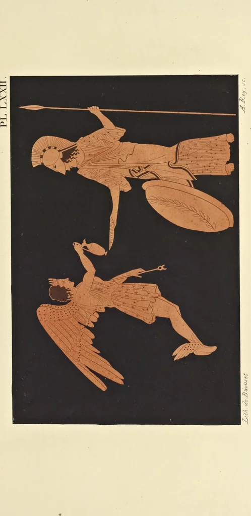 An illustration from Élite des monuments céramographiques; matériaux pour l'histoire des religions et des moeurs de l'antiquité;, 1844, leaf 604