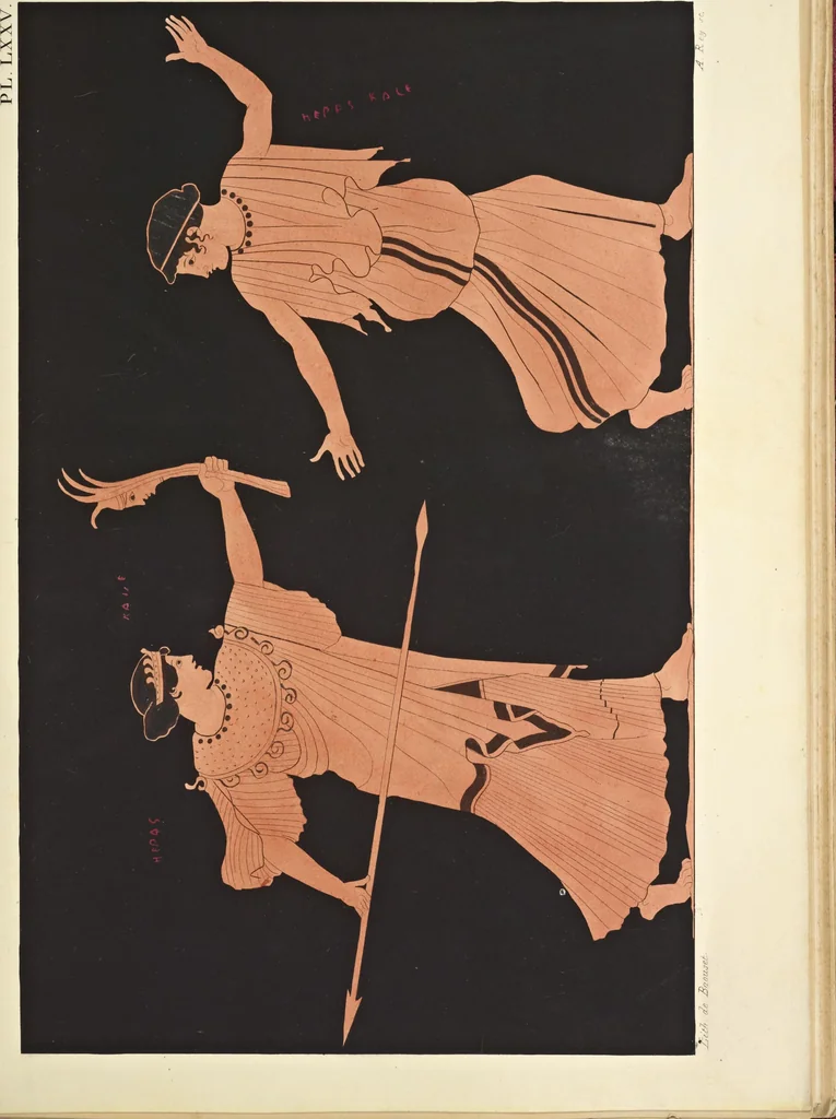 An illustration from Élite des monuments céramographiques; matériaux pour l'histoire des religions et des moeurs de l'antiquité;, 1844, leaf 610