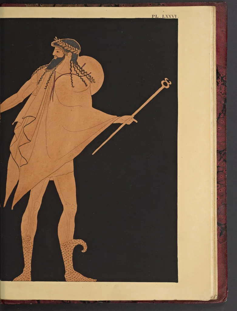 An illustration from Élite des monuments céramographiques; matériaux pour l'histoire des religions et des moeurs de l'antiquité;, 1844, leaf 614