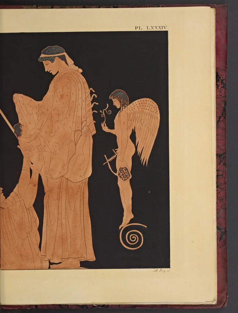 An illustration from Élite des monuments céramographiques; matériaux pour l'histoire des religions et des moeurs de l'antiquité;, 1844, leaf 632