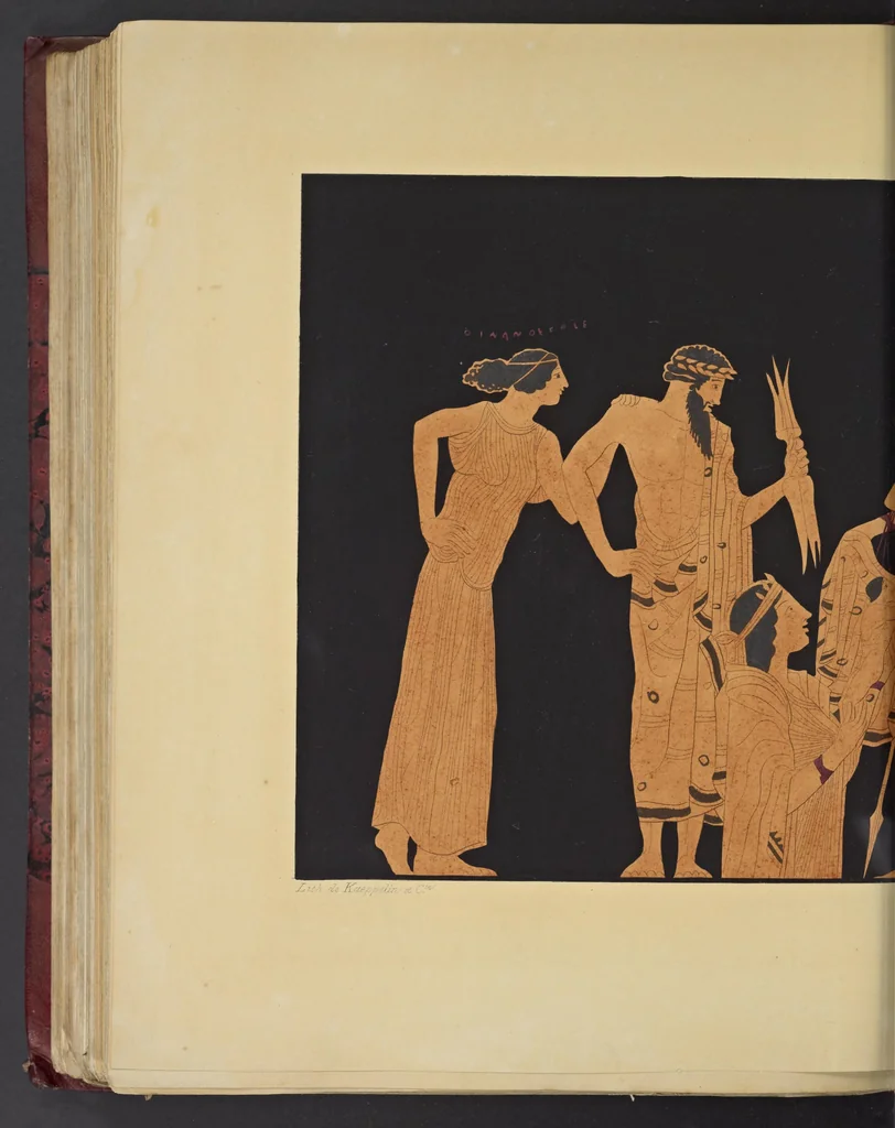 An illustration from Élite des monuments céramographiques; matériaux pour l'histoire des religions et des moeurs de l'antiquité;, 1844, leaf 635