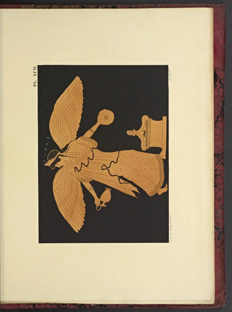 An illustration from Élite des monuments céramographiques; matériaux pour l'histoire des religions et des moeurs de l'antiquité;, 1844, leaf 654