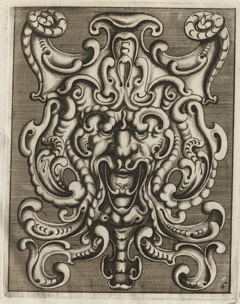 An illustration from Neues Zieratenbuch, den Schreinern, Tischlern oder Küstlern und Bildhauer[n] sehr dienstlich, 1650, leaf 18