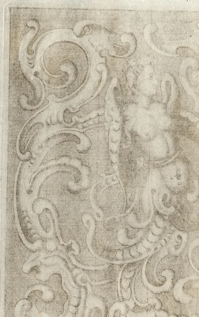 An illustration from Neues Zieratenbuch, den Schreinern, Tischlern oder Küstlern und Bildhauer[n] sehr dienstlich, 1650, leaf 33