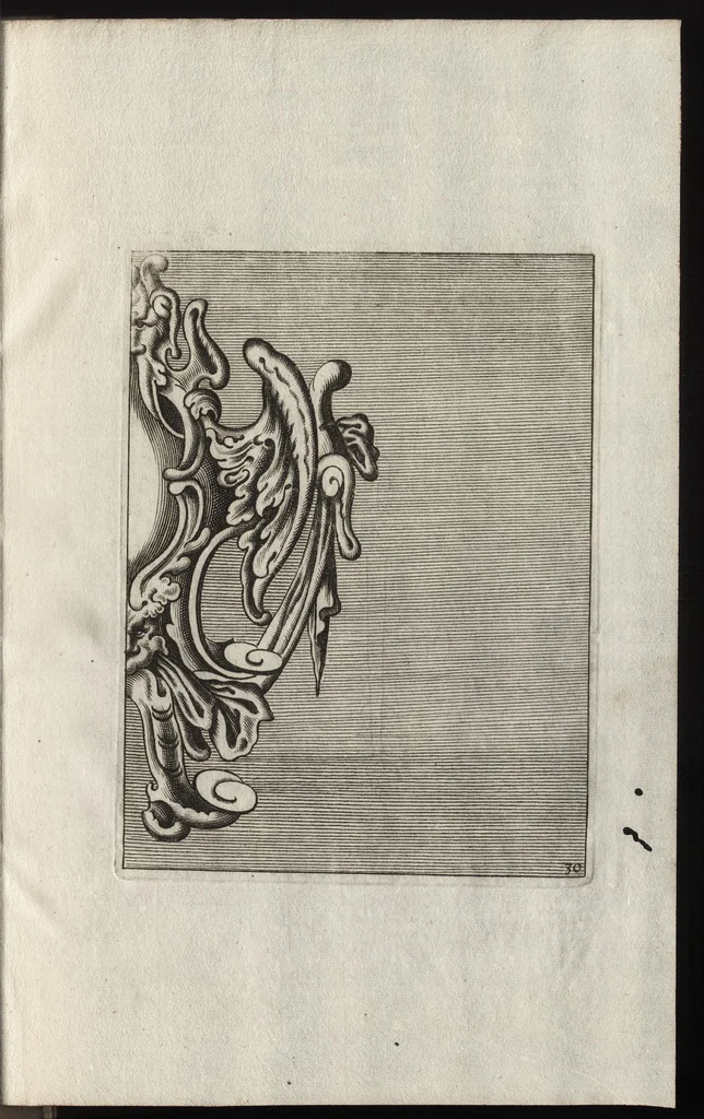 An illustration from Neues Zieratenbuch, den Schreinern, Tischlern oder Küstlern und Bildhauer[n] sehr dienstlich, 1650, leaf 66