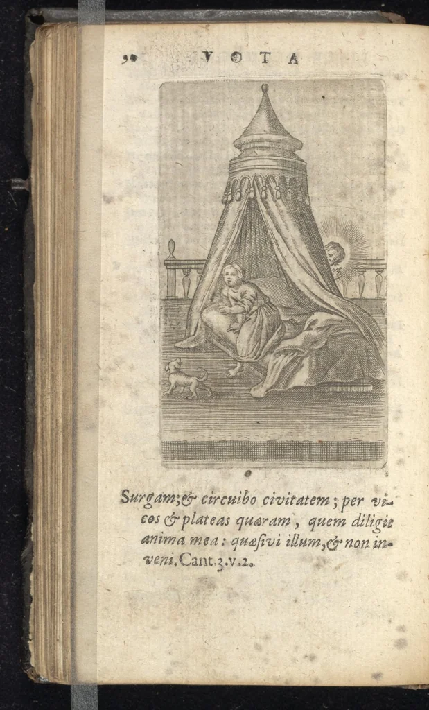 An illustration from Pia desideria : tribus libris comprehensa, 1694, leaf 117