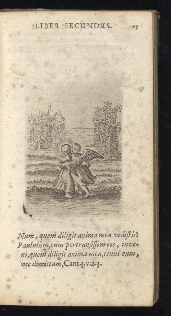 An illustration from Pia desideria : tribus libris comprehensa, 1694, leaf 120