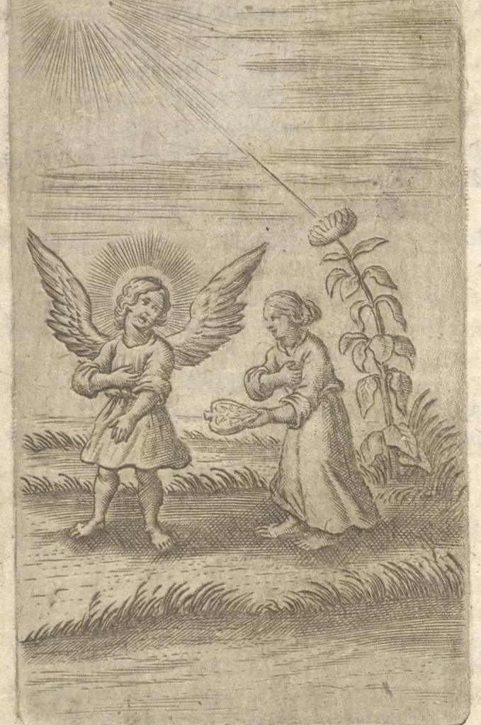 An illustration from Pia desideria : tribus libris comprehensa, 1694, leaf 147