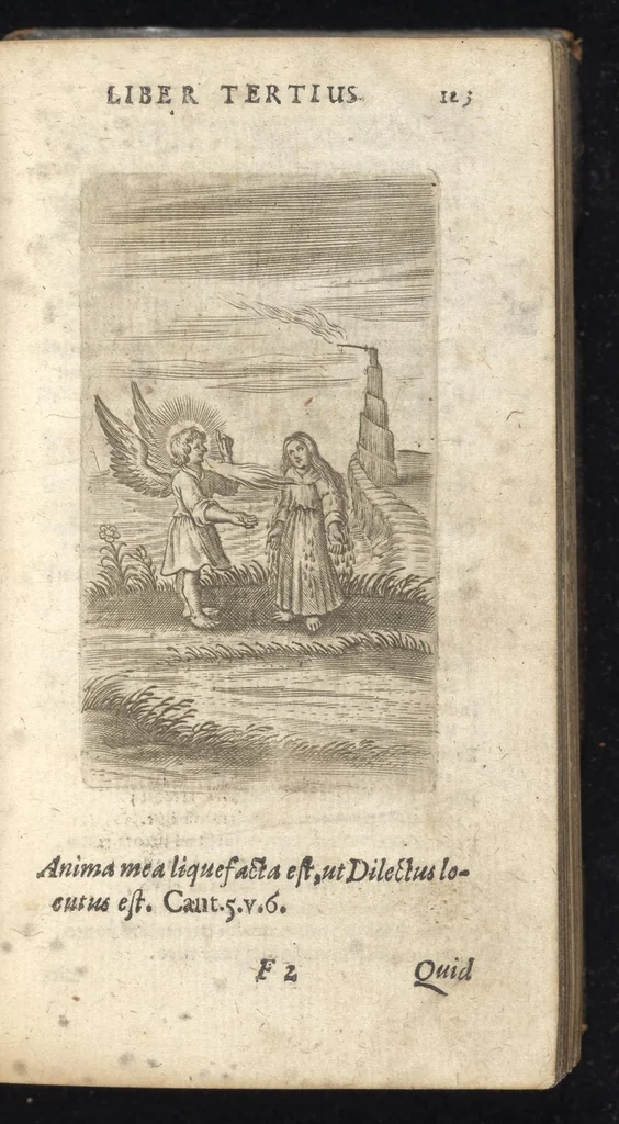 An illustration from Pia desideria : tribus libris comprehensa, 1694, leaf 150