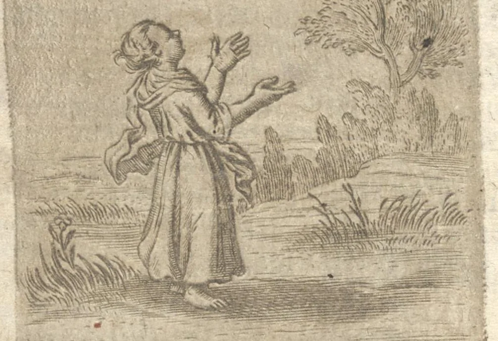 An illustration from Pia desideria : tribus libris comprehensa, 1694, leaf 177