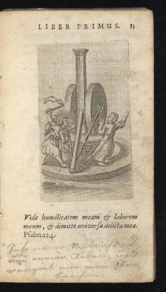 An illustration from Pia desideria : tribus libris comprehensa, 1694, leaf 40