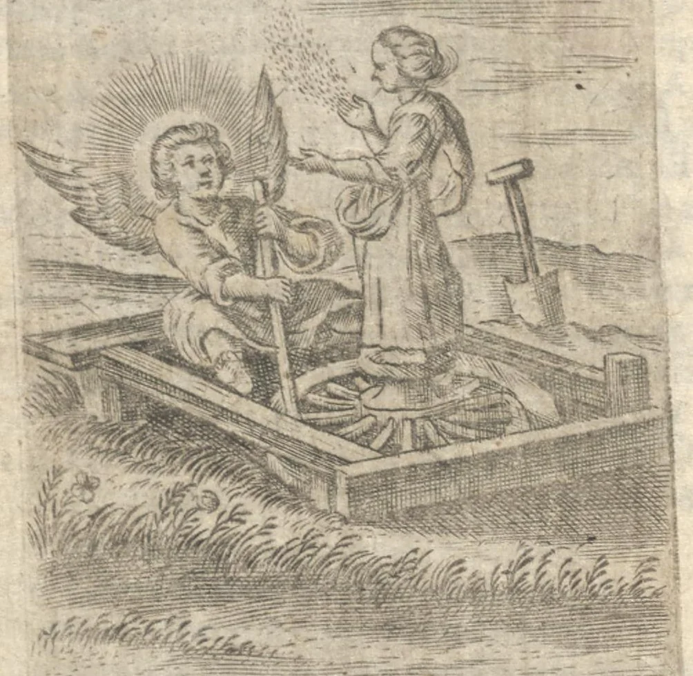 An illustration from Pia desideria : tribus libris comprehensa, 1694, leaf 43