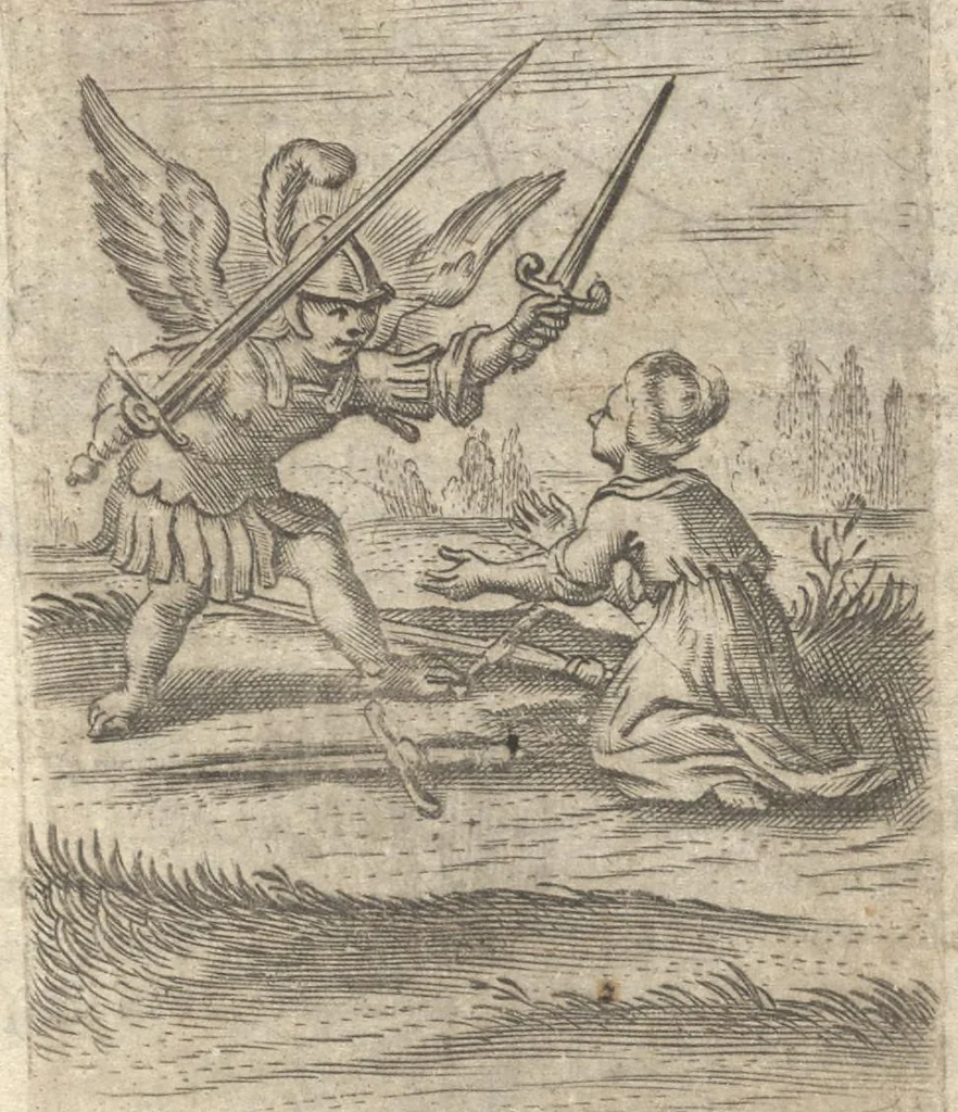 An illustration from Pia desideria : tribus libris comprehensa, 1694, leaf 46