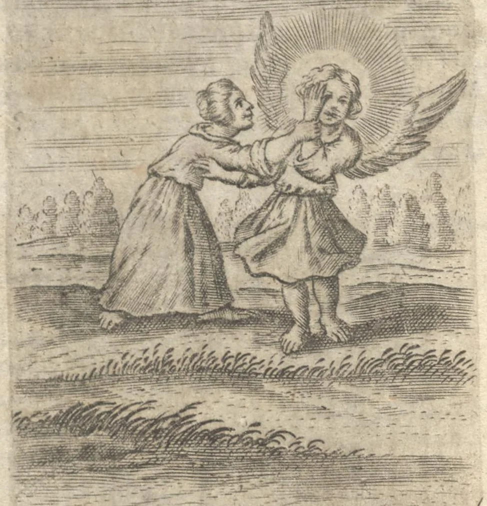 An illustration from Pia desideria : tribus libris comprehensa, 1694, leaf 49
