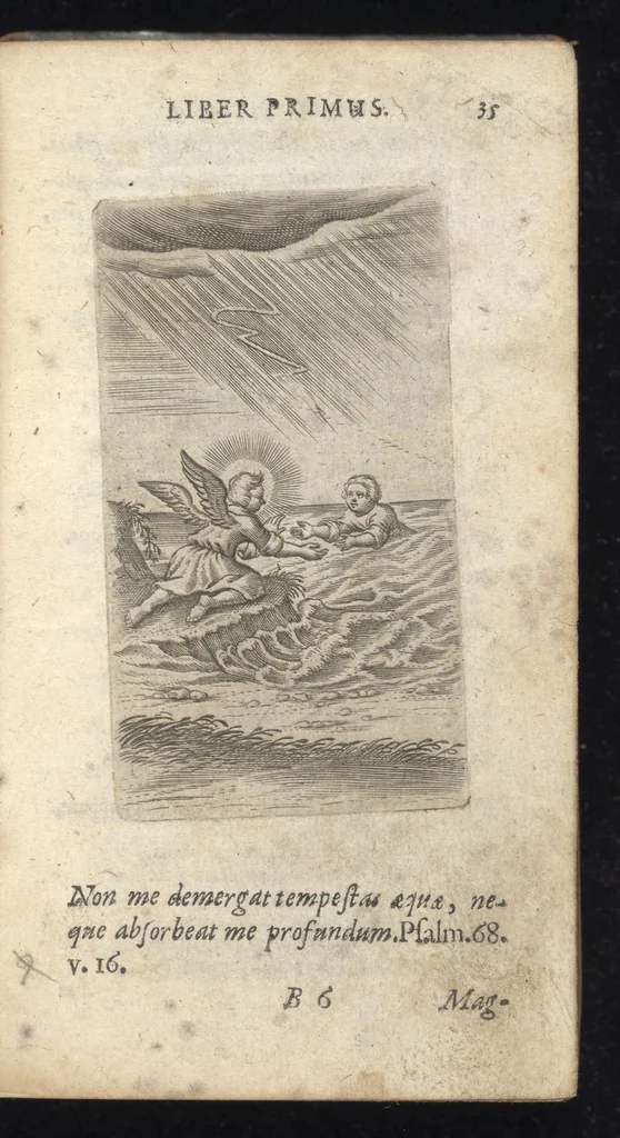 An illustration from Pia desideria : tribus libris comprehensa, 1694, leaf 62