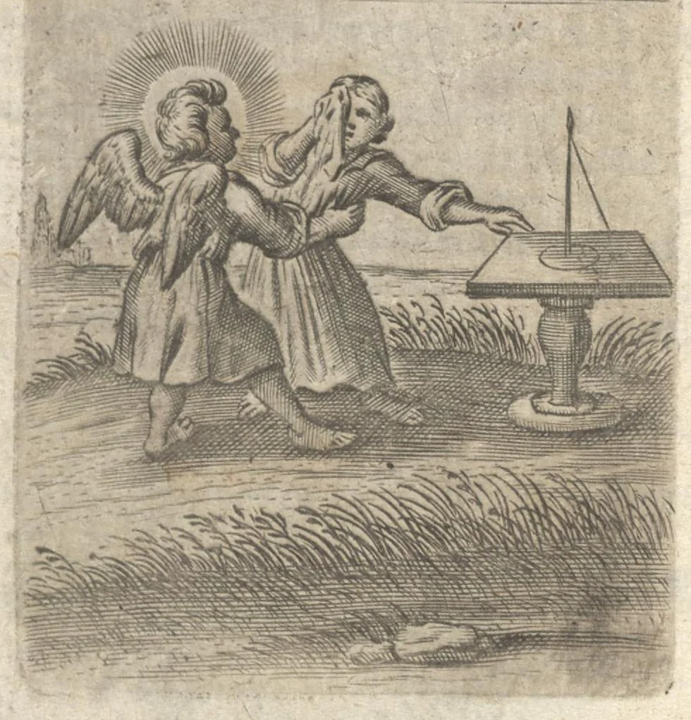 An illustration from Pia desideria : tribus libris comprehensa, 1694, leaf 69